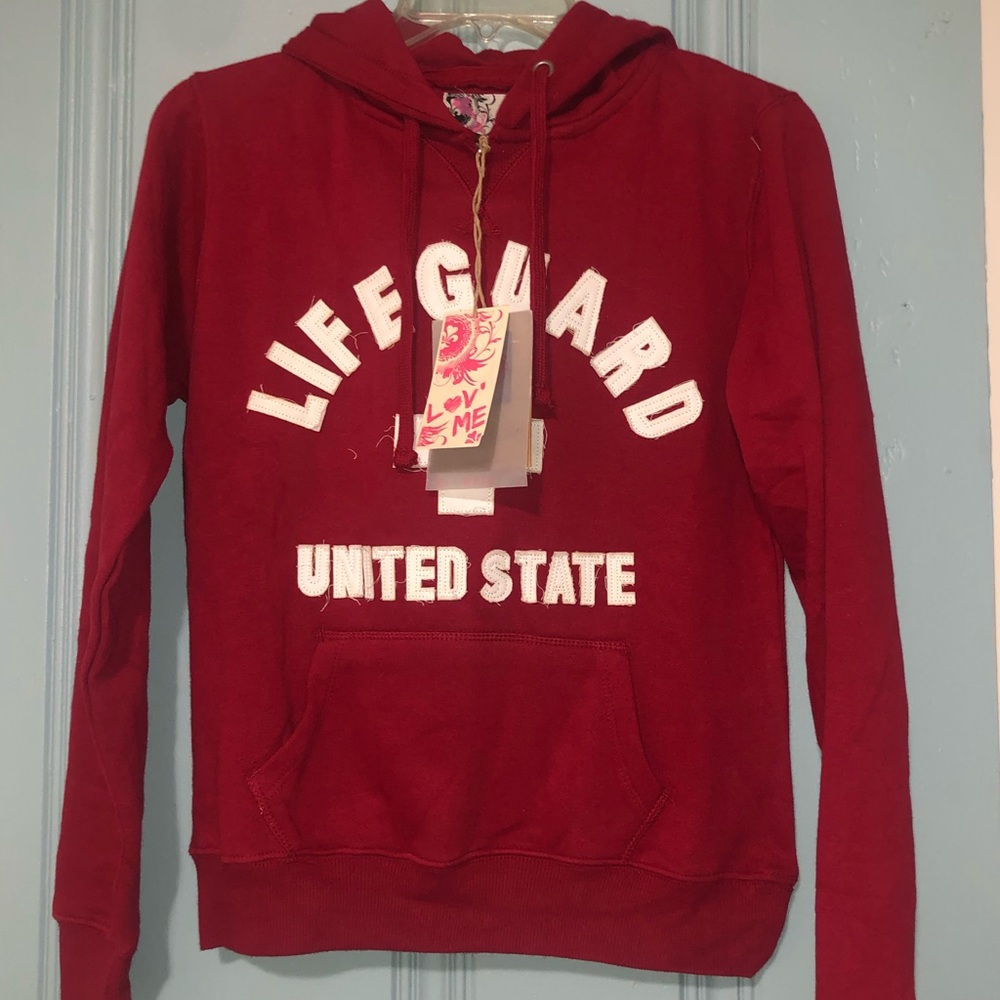 Red Lifeguard Hoodie